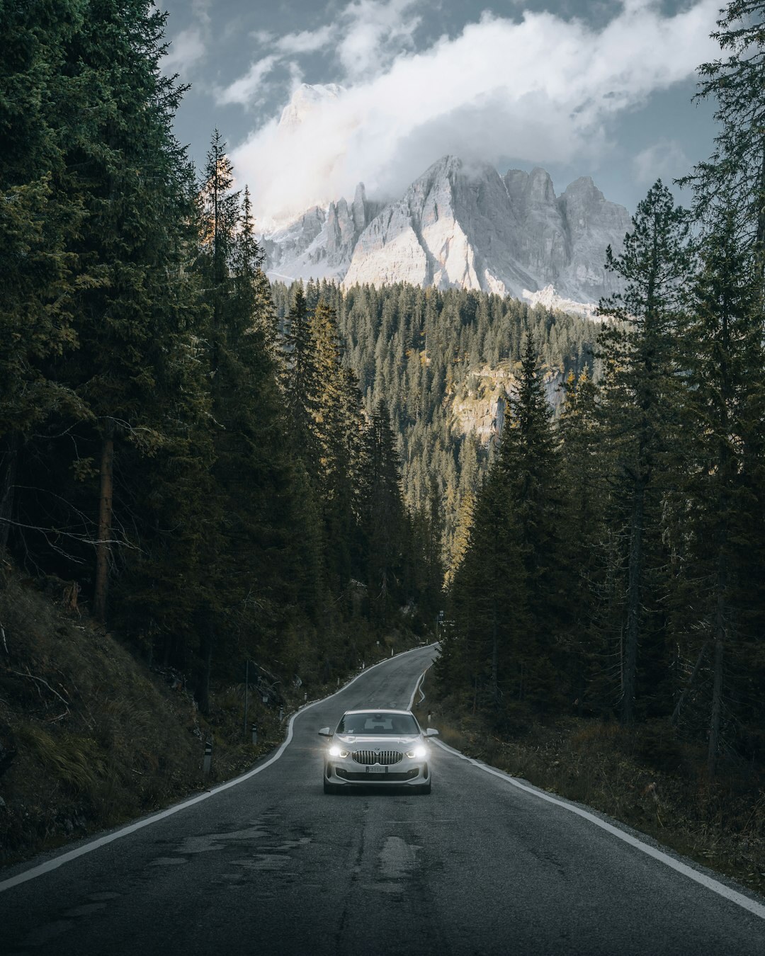 luxury car on road